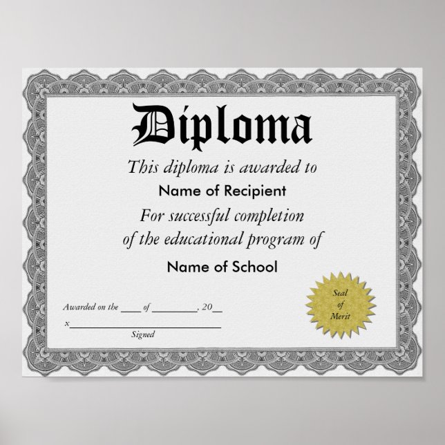 Diploma Poster (Front)