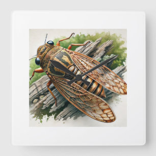 Dipluran insect 260924IREF204 - Watercolor Square Wall Clock