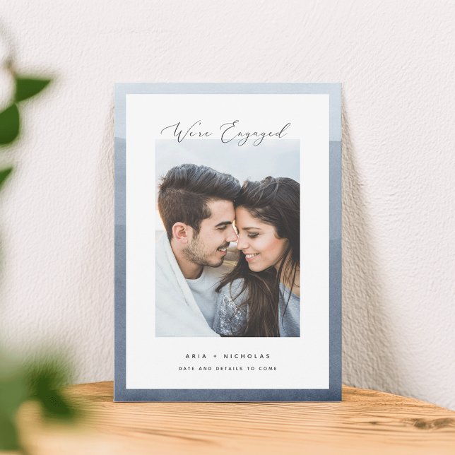 Dipped Border | Photo Engagement Announcement (Creator Uploaded)