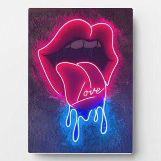 Dipping Lips Neon Sign, Dripping Love Led Sign, wa Plaque