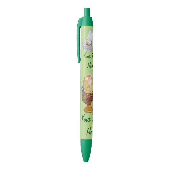dippy egg in chicken egg cup egg shell in egg box black ink pen (Top (Vertical))