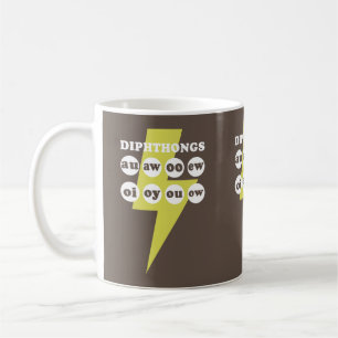 Dipthongs Learning English with phonics Coffee Mug