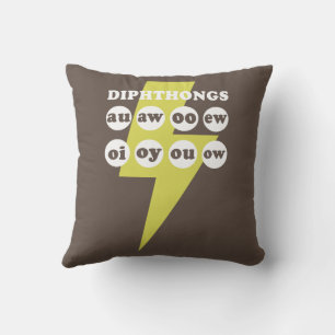Dipthongs Learning English with phonics Cushion
