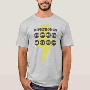 Dipthongs Learning English with phonics T-Shirt