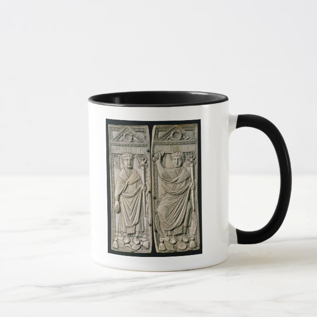 Diptych of Boethius  Consul in 487 AD Mug (Right)