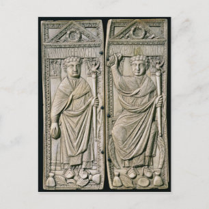 Diptych of Boethius  Consul in 487 AD Postcard