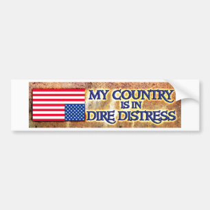 dire distress bumper sticker