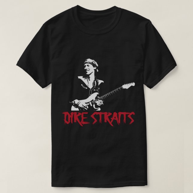 Dire Straits  Rock band T-Shirt (Design Front)