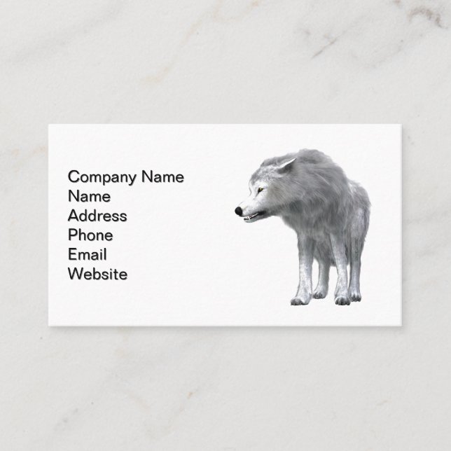 Dire Wolf Pack Leader Business Card (Front)