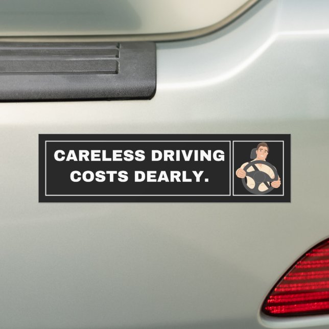 Direct Clean Road Safety Bumper Sticker (On Car)