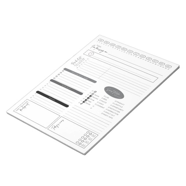 Direct Sales Daily Planning Notepad (Angled)