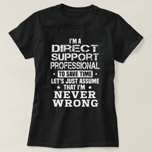 Direct Support Professional T-Shirt (Design Front)