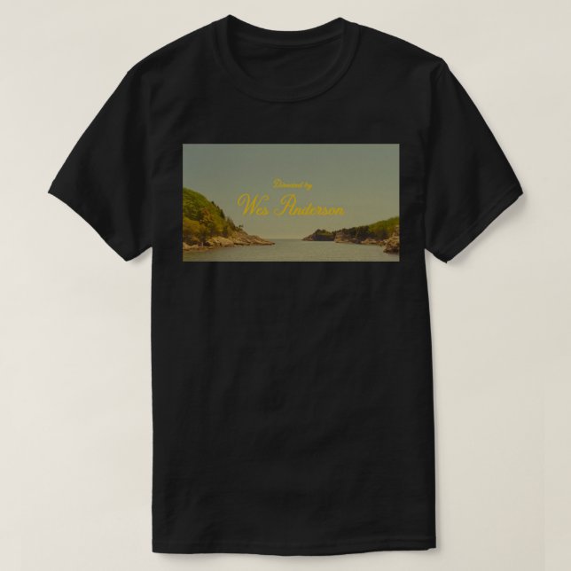 directed by wes anderson  Sticker T-Shirt (Design Front)