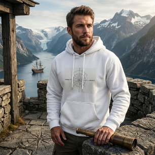 Direction Discovery Nautical Compass Rose Hoodie