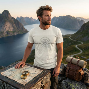 Direction Discovery Nautical Compass Rose T-Shirt