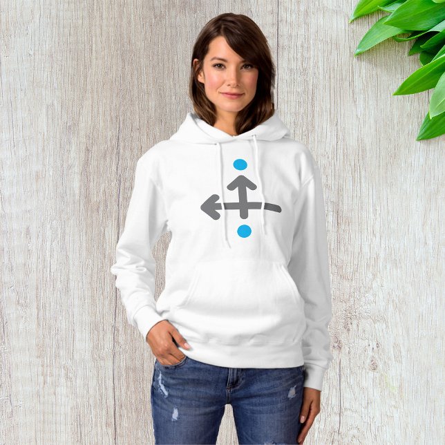 Directional Arrow Modern Minimalist Geometric  Hoodie (Creator Uploaded)