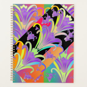 Directional Lilies Planner