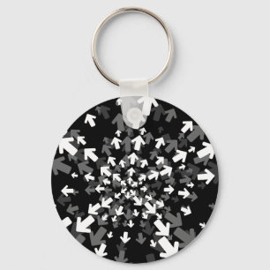 Directions Abstract Keychain