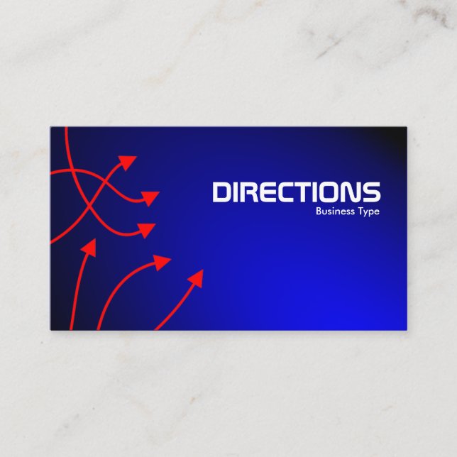 Directions - Illuminated Blue Enclosure Card (Front)
