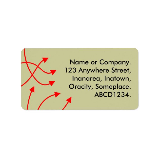 Directions - Pale Khaki Label (Front)