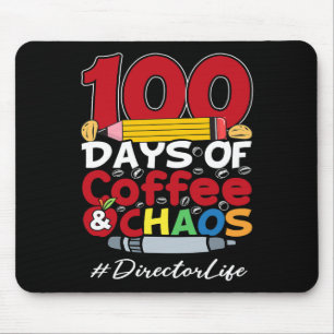 Director 100 Days Of Coffee and Chaos 100th Day Of Mouse Mat