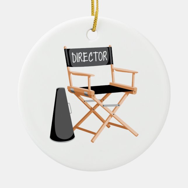Director Chair Ceramic Tree Decoration (Front)