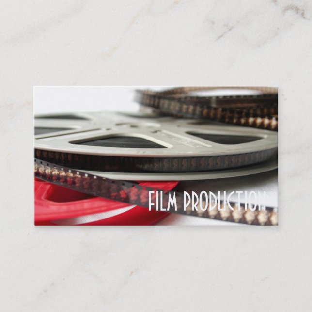 Director Clapperboard Film Movies Producer Act Business Card (Front)