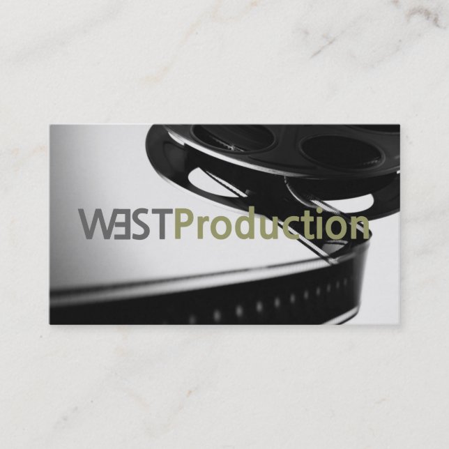 Director Clapperboard Film Movies Producer Act Business Card (Front)