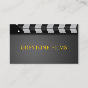 Director Clapperboard Film Movies Producer Act Business Card