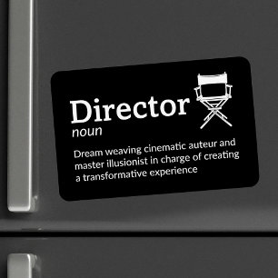 Director Definition - Filmmaker 4" x 6" Flex Magnet