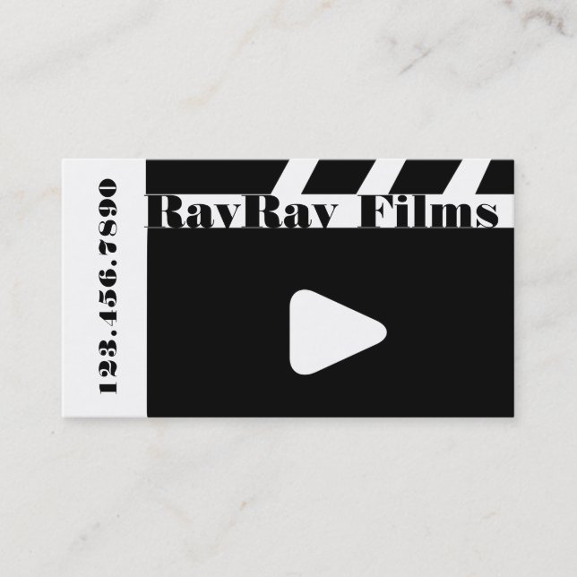 Director Film Movies Producer Production Business Business Card (Front)