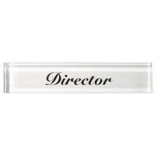 Director Nameplate