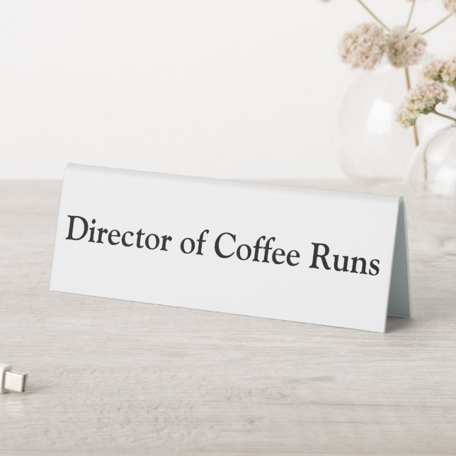 Director of Coffee Runs Funny Office White (In SItu (Table))