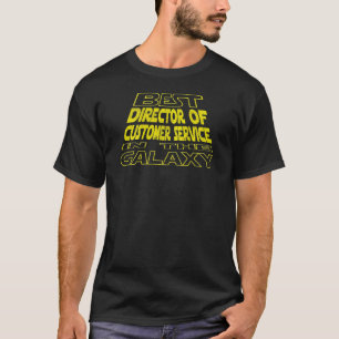 Director Of Customer Service Space Backside Desig T-Shirt