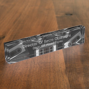 Director Of Retro Obsessions 80's Humour Nameplate