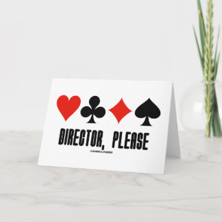 Director, Please (Four Card Suits Bridge Game)
