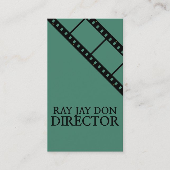 Director Producer Film Movie Editing Editor Maker Business Card (Front)