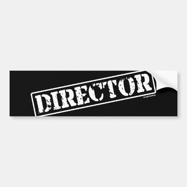 Director Stamp Bumper Sticker (Front)