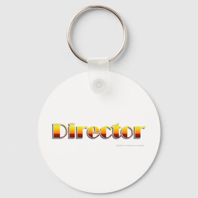 Director (Text Only) Key Ring (Front)