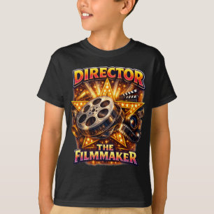 Director - The Filmmaker Boy's Dark T-Shirt