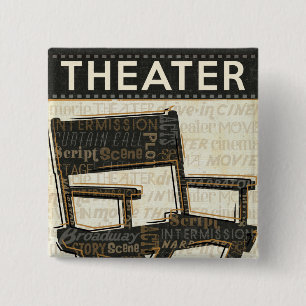 Director's Chair 15 Cm Square Badge