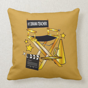 Director's Chair: Number One Drama Teacher Cushion