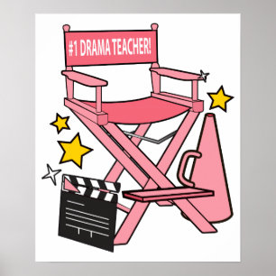 Director's Chair: Number One Drama Teacher Poster