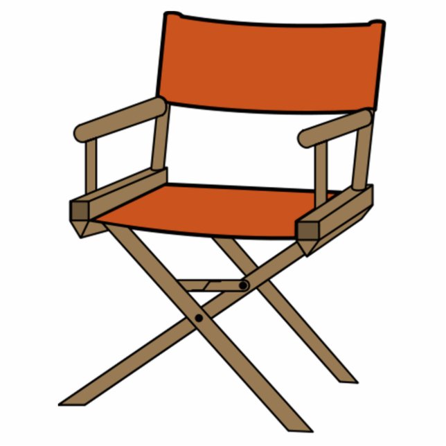 Director's Chair Standing Photo Sculpture (Front)