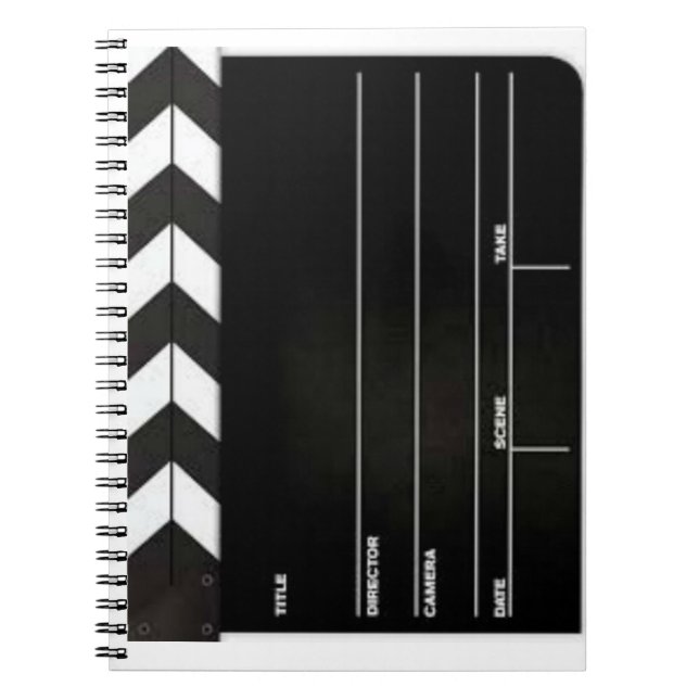 Director's Clapboard Slate Spiral Notebook (Front)