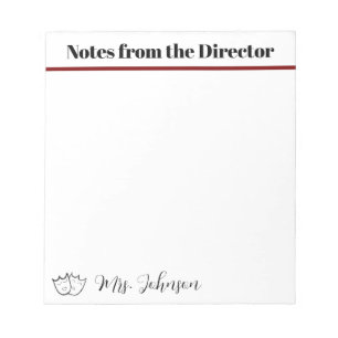 Director's Notes