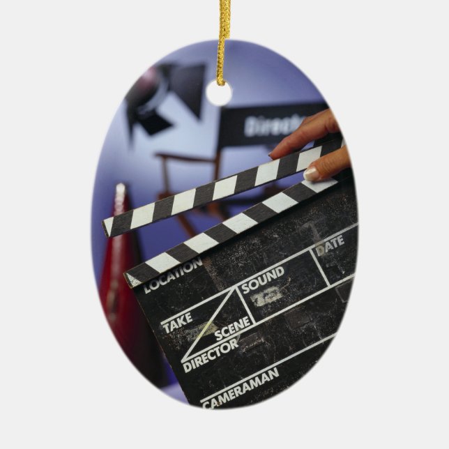 Director's Slate Ceramic Tree Decoration (Front)