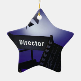 Director's Slate, Chair & Stage Light Ceramic Tree Decoration