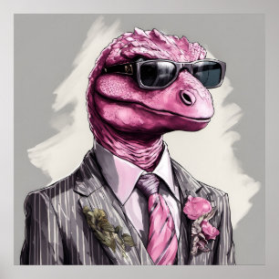 Directorsaurus rex Dinosaur Art Print