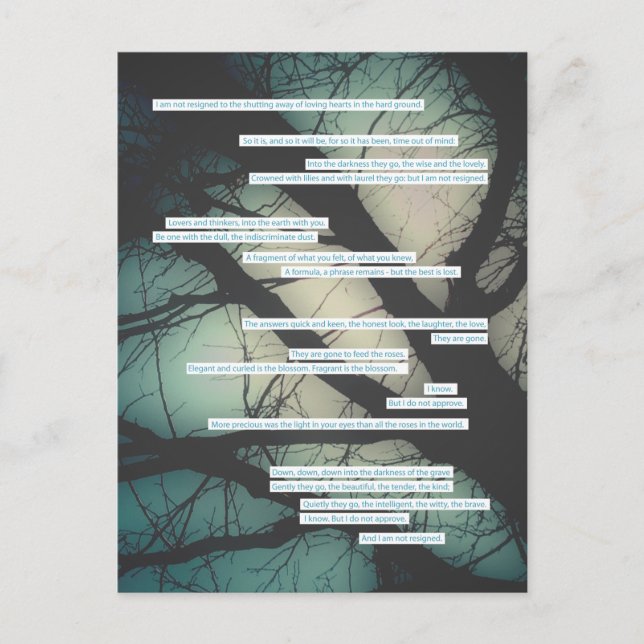 dirge without music sympathy card (Front)